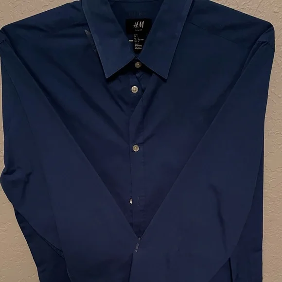 green emerald velvet dress H&M White Button Down Slim Fit Dress Shirt  Recycled Threads